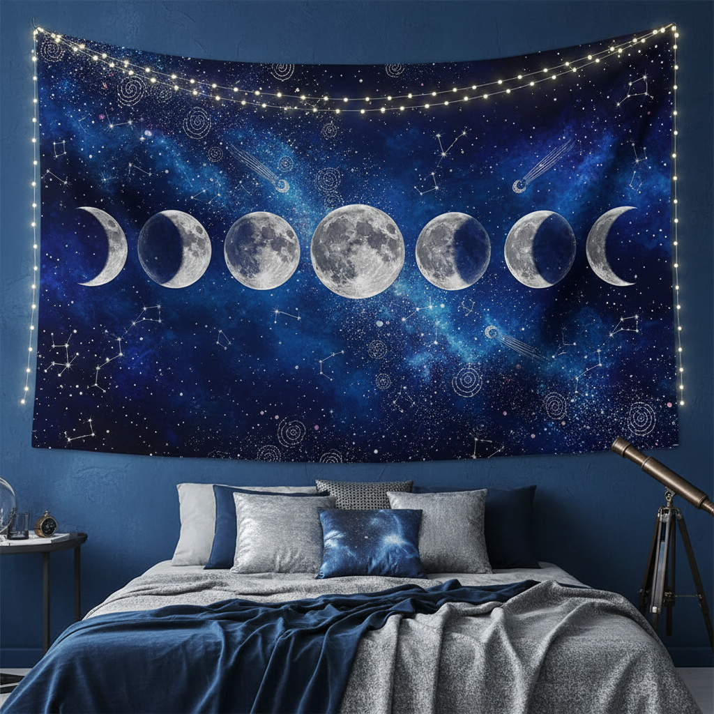 Moon Phases Tapestry