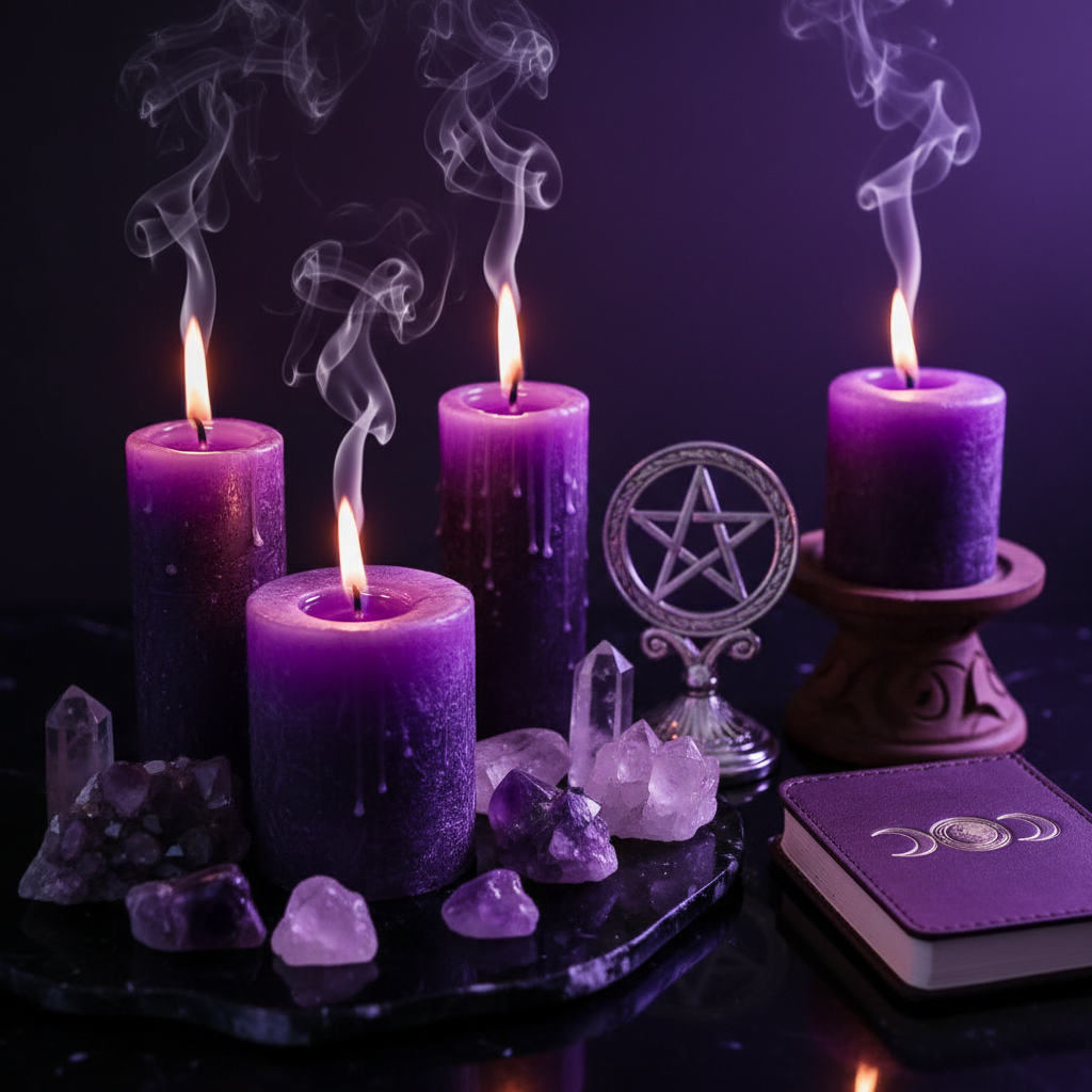 Mystical Burning Candles