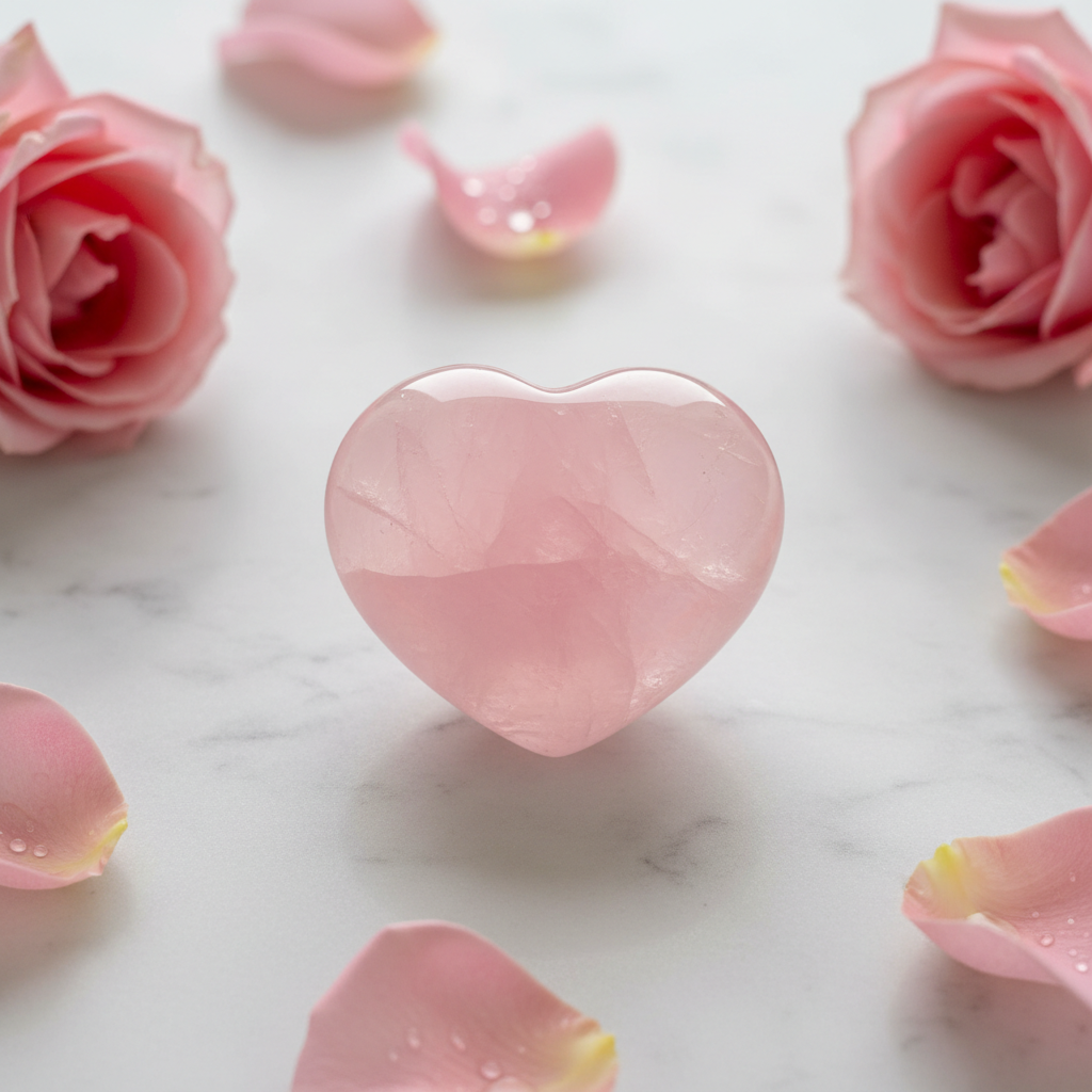Rose Quartz Heart